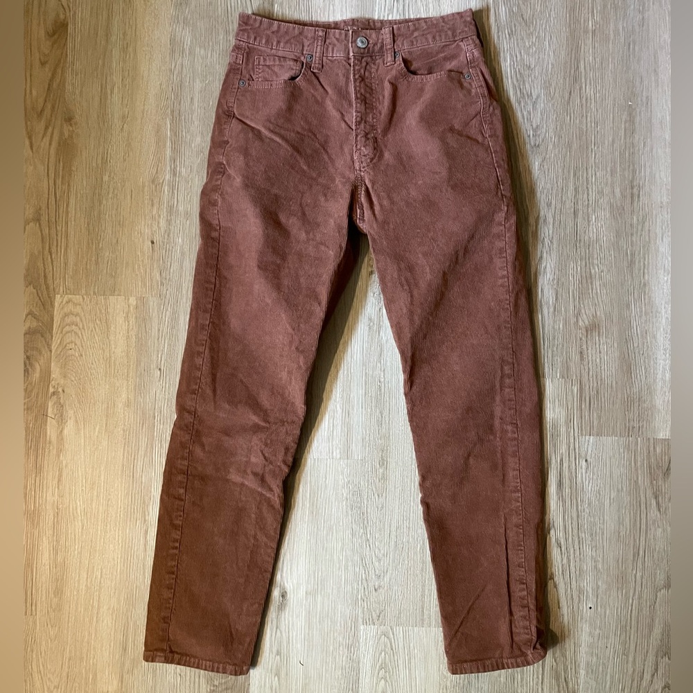 American Eagle Outfitters Brown Corduroy Pants Straight-Leg